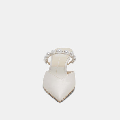 Kanika Pearl Mid Vanilla Pearl Heels - Dolce Vita