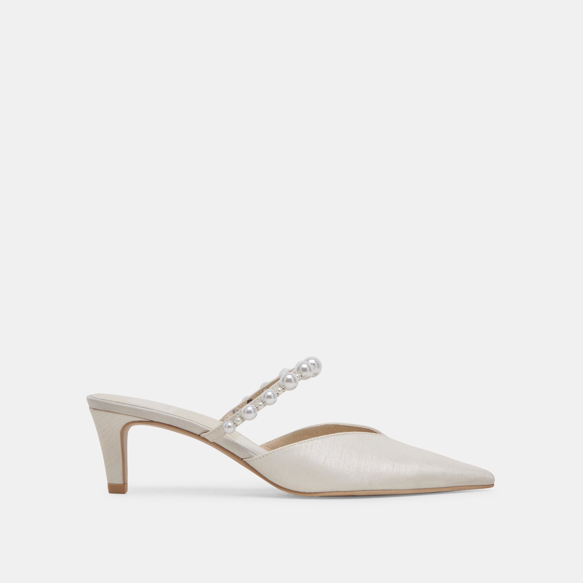 Kanika Pearl Mid Vanilla Pearl Heels - Dolce Vita
