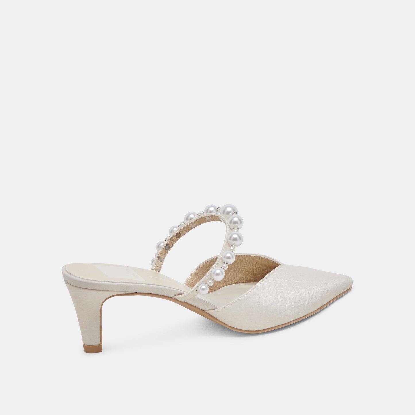Kanika Pearl Mid Vanilla Pearl Heels - Dolce Vita