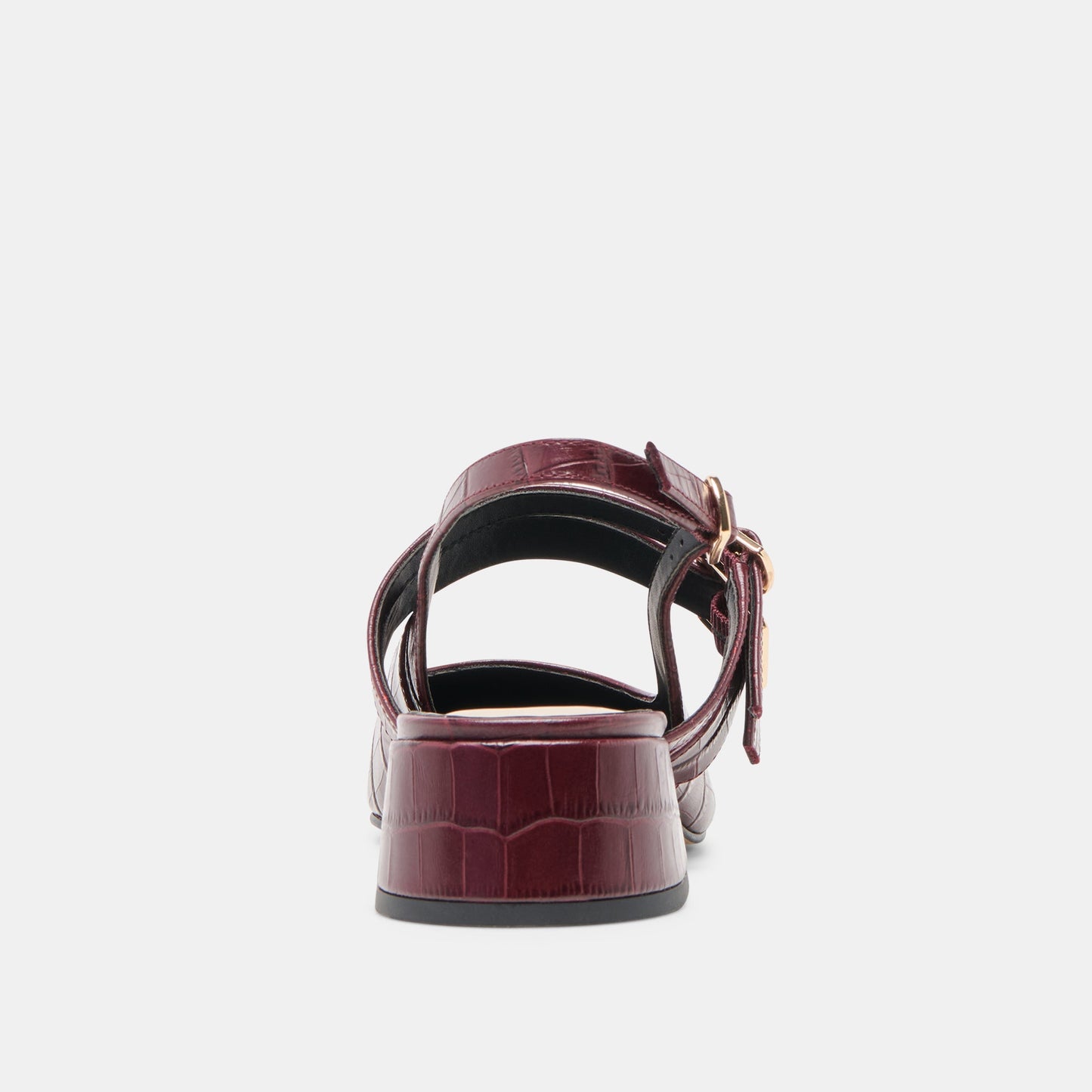 Patzy Oxblood Embossed Leather Heels - Dolce Vita