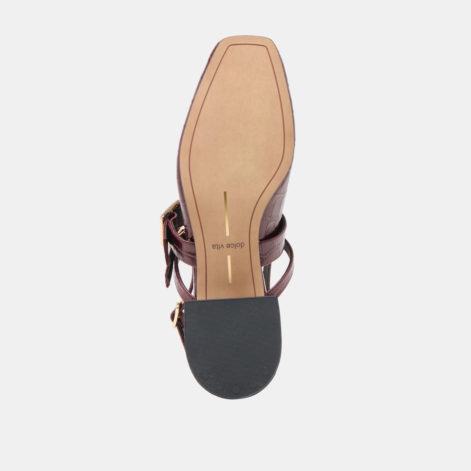 Patzy Oxblood Embossed Leather Heels - Dolce Vita