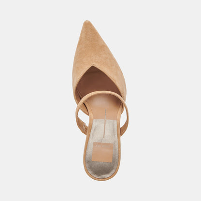 KANIKA HEELS TAN SUEDE - Dolce Vita