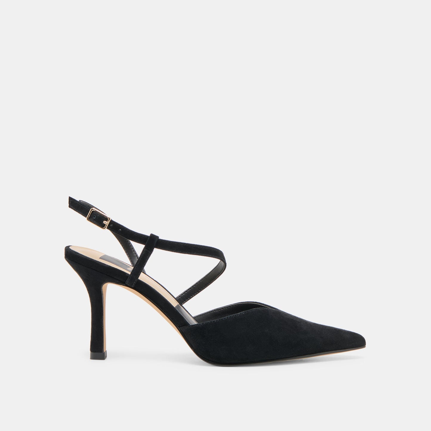 Kamra Onyx Suede Heels - Dolce Vita