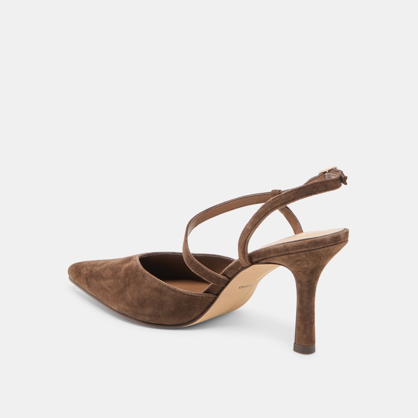 Kamra Dk Brown Suede Heels - Dolce Vita