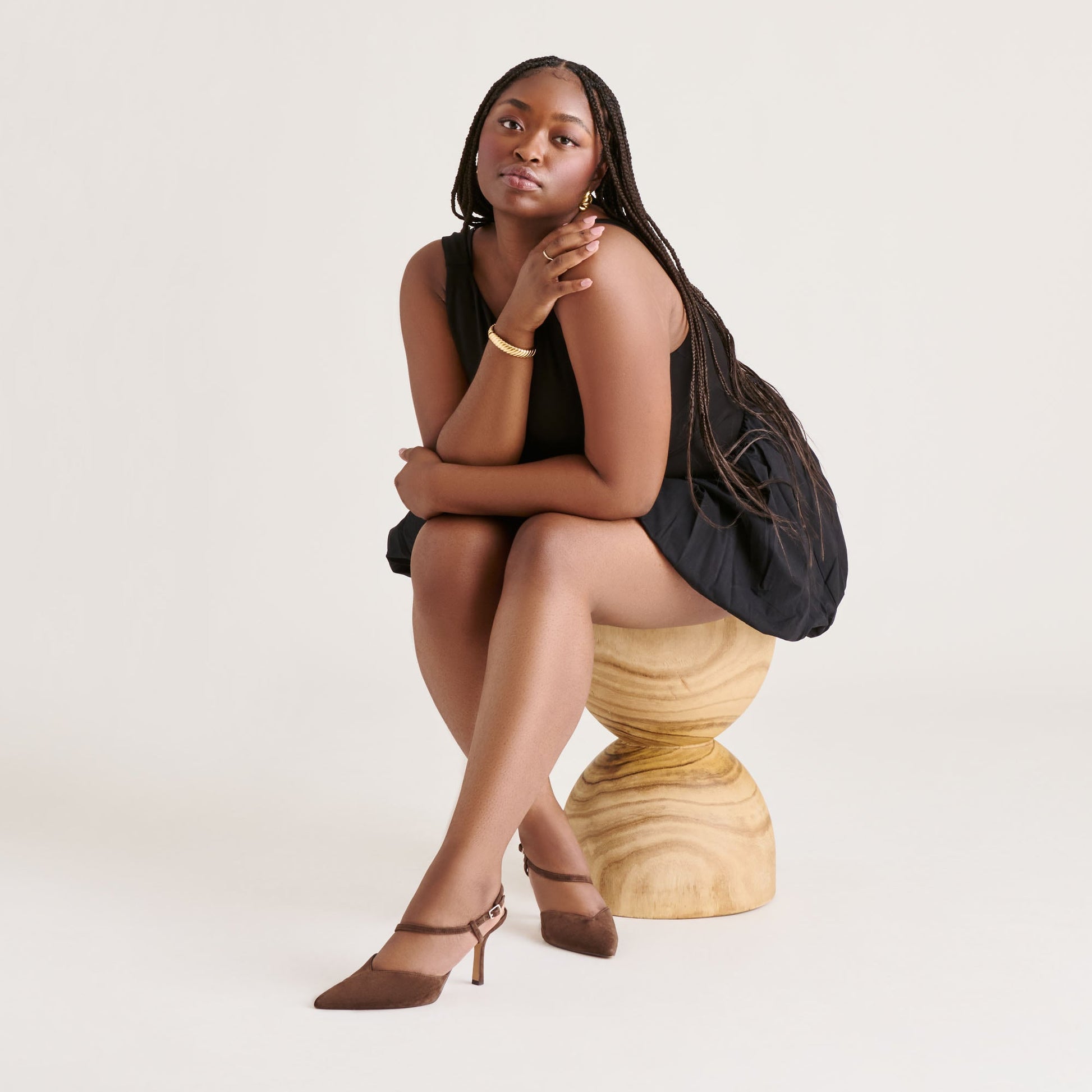 Kamra Dk Brown Suede Heels - Dolce Vita