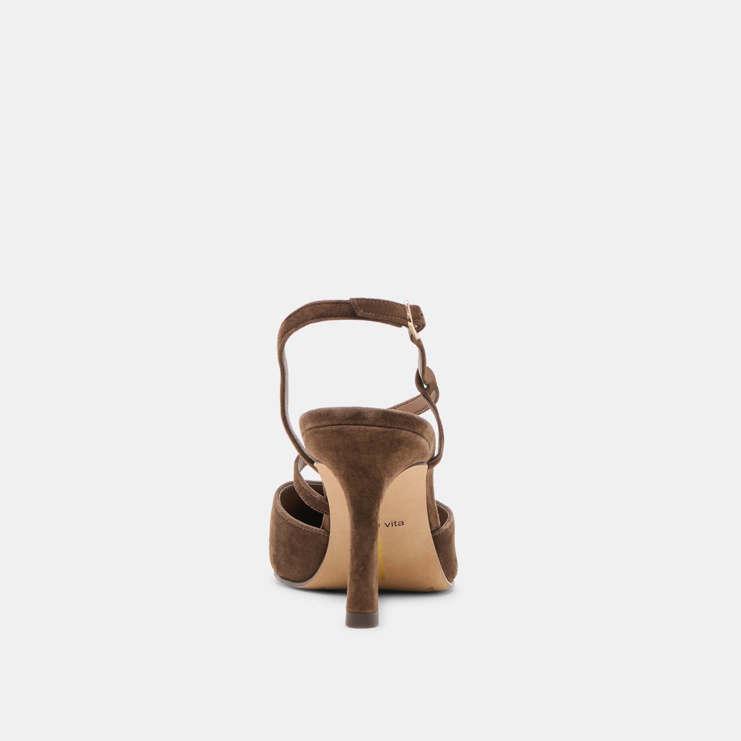 Kamra Dk Brown Suede Heels - Dolce Vita