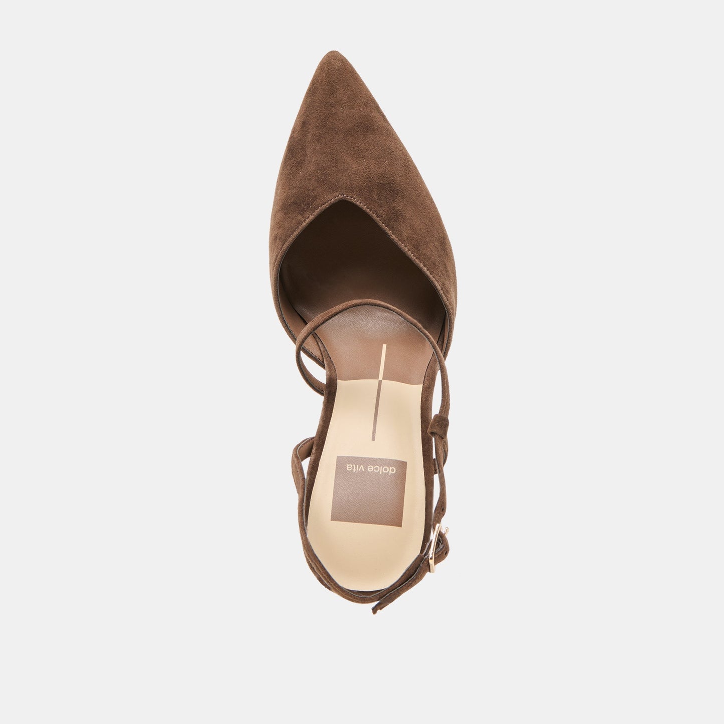 Kamra Dk Brown Suede Heels - Dolce Vita