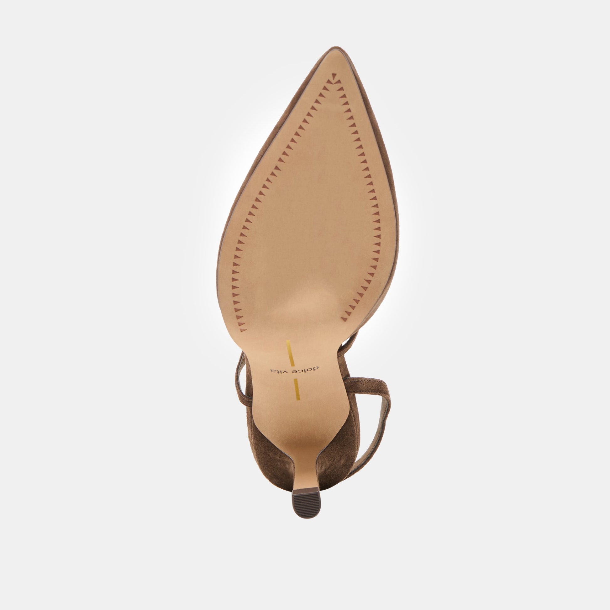 Kamra Dk Brown Suede Heels - Dolce Vita