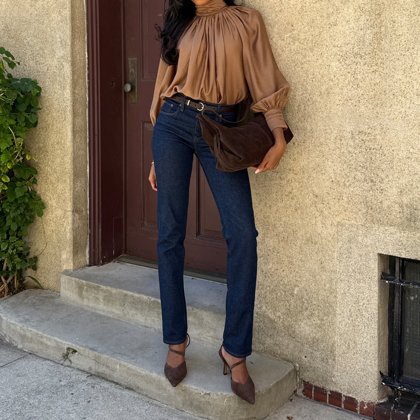 Kamra Dk Brown Suede Heels - Dolce Vita