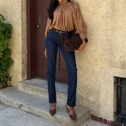 Kamra Dk Brown Suede Heels - Dolce Vita