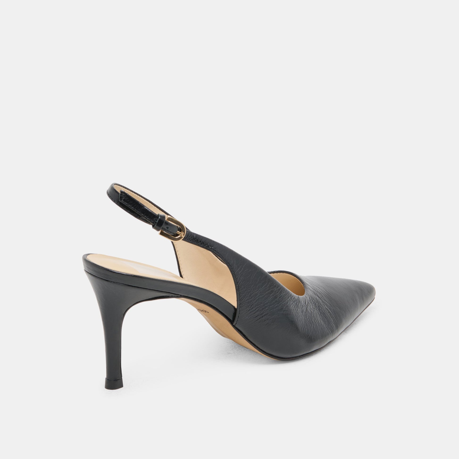 ELASI HEELS BLACK LEATHER - Dolce Vita