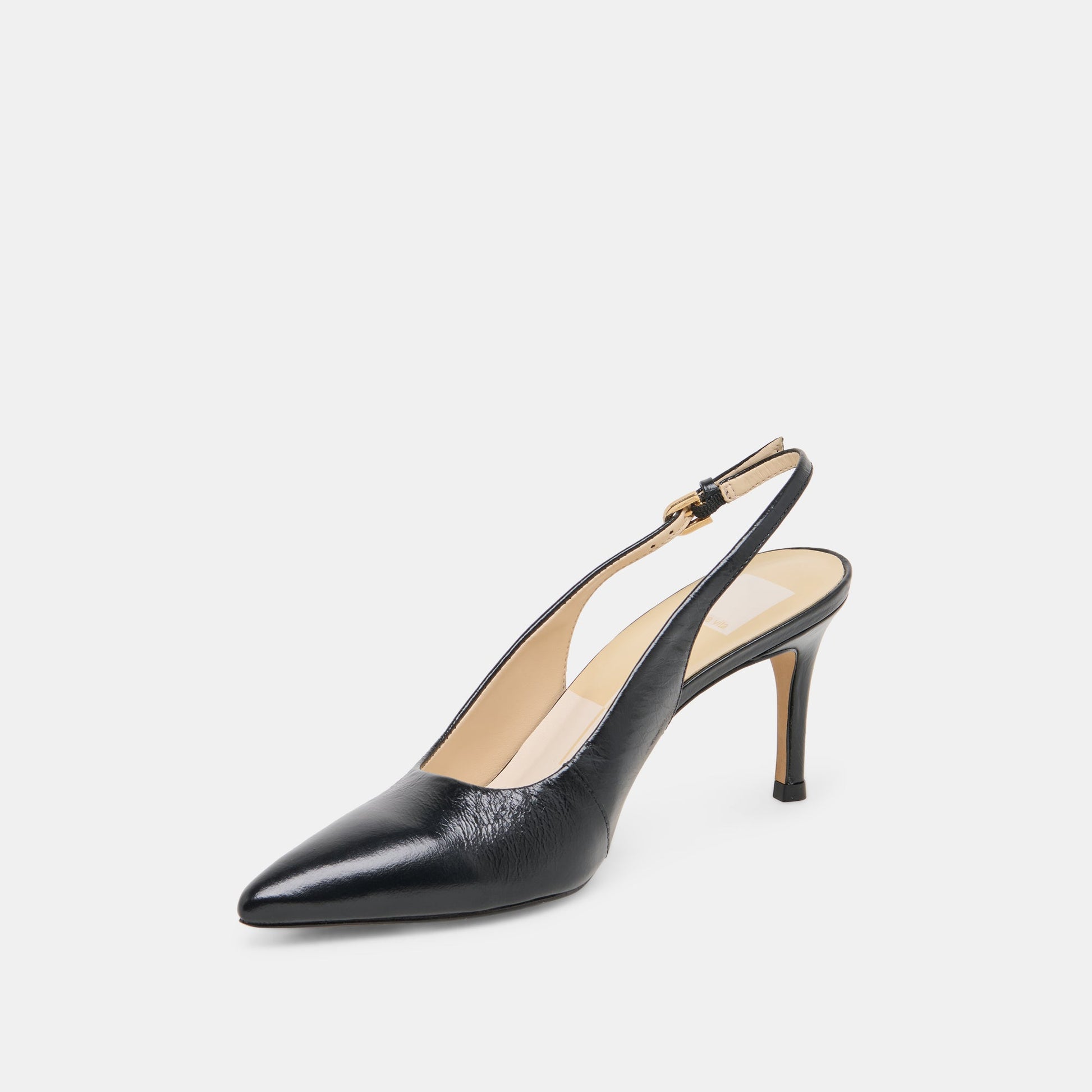 ELASI HEELS BLACK LEATHER - Dolce Vita