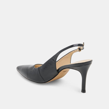ELASI HEELS BLACK LEATHER - Dolce Vita