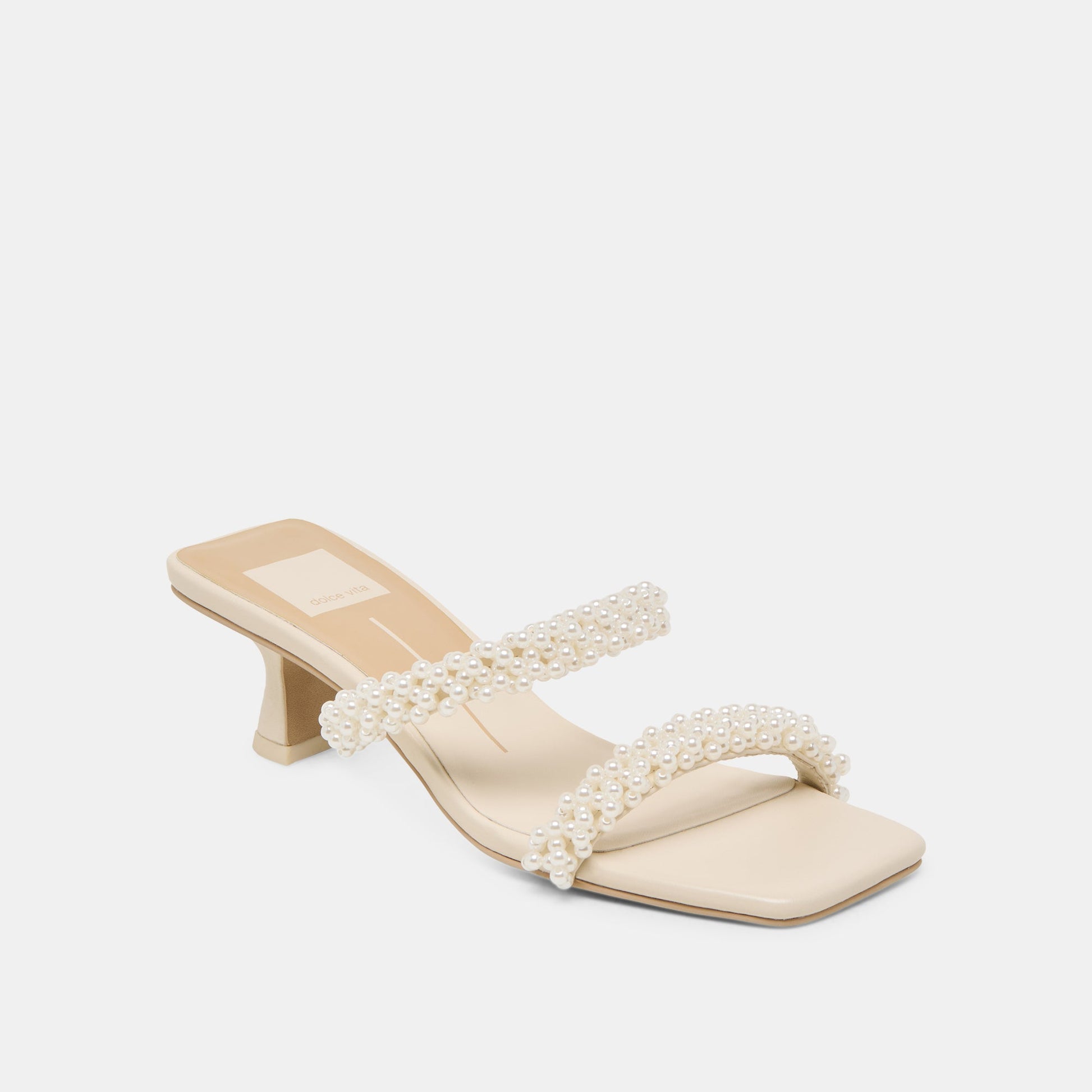BONI PEARL HEELS VANILLA STELLA - Dolce Vita