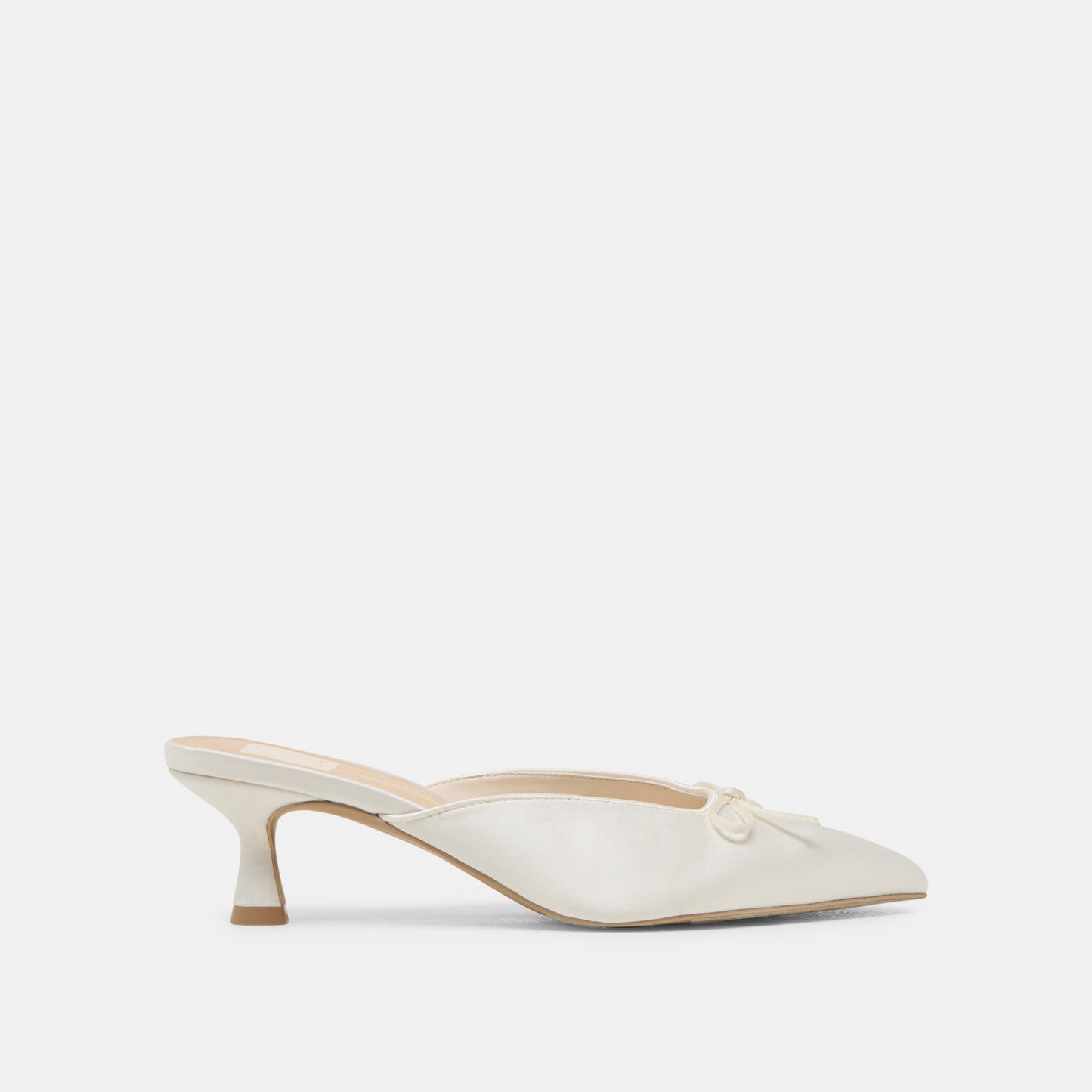 Cleo Off White Satin Heels - Dolce Vita