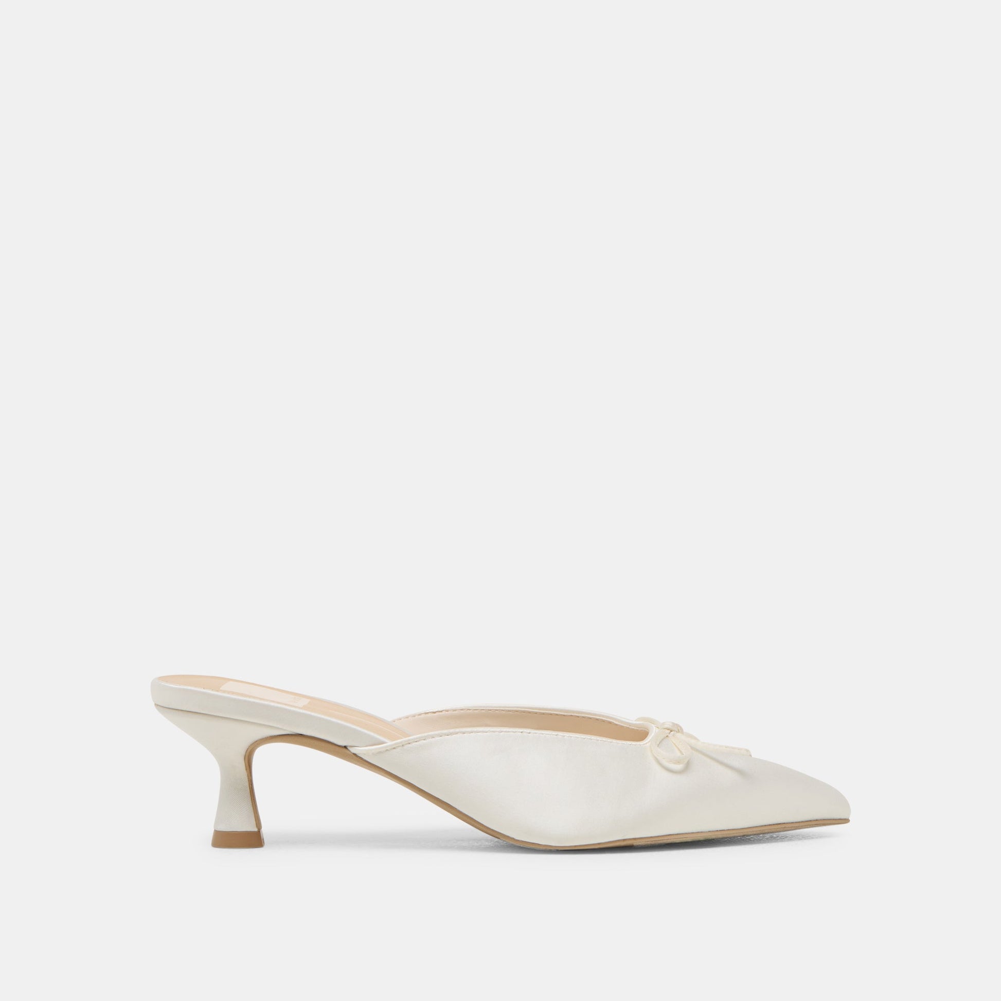 Cleo Off White Satin Heels - Dolce Vita