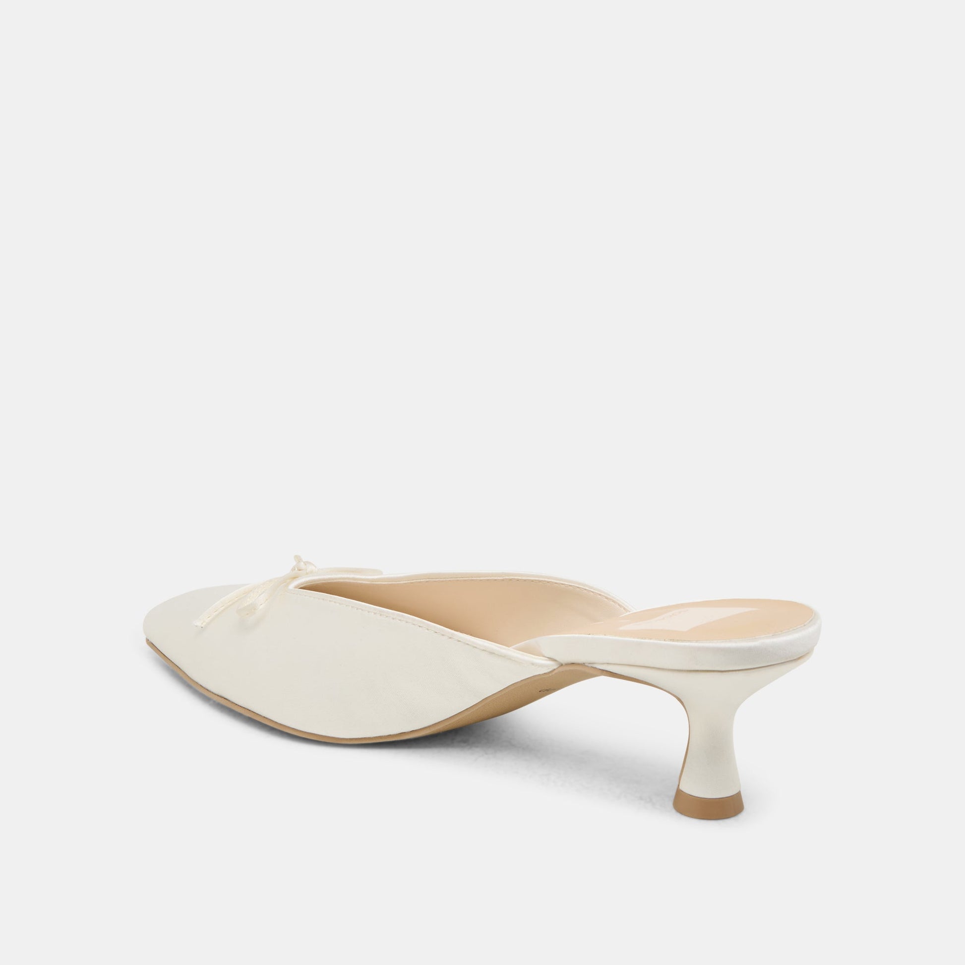 Cleo Off White Satin Heels - Dolce Vita
