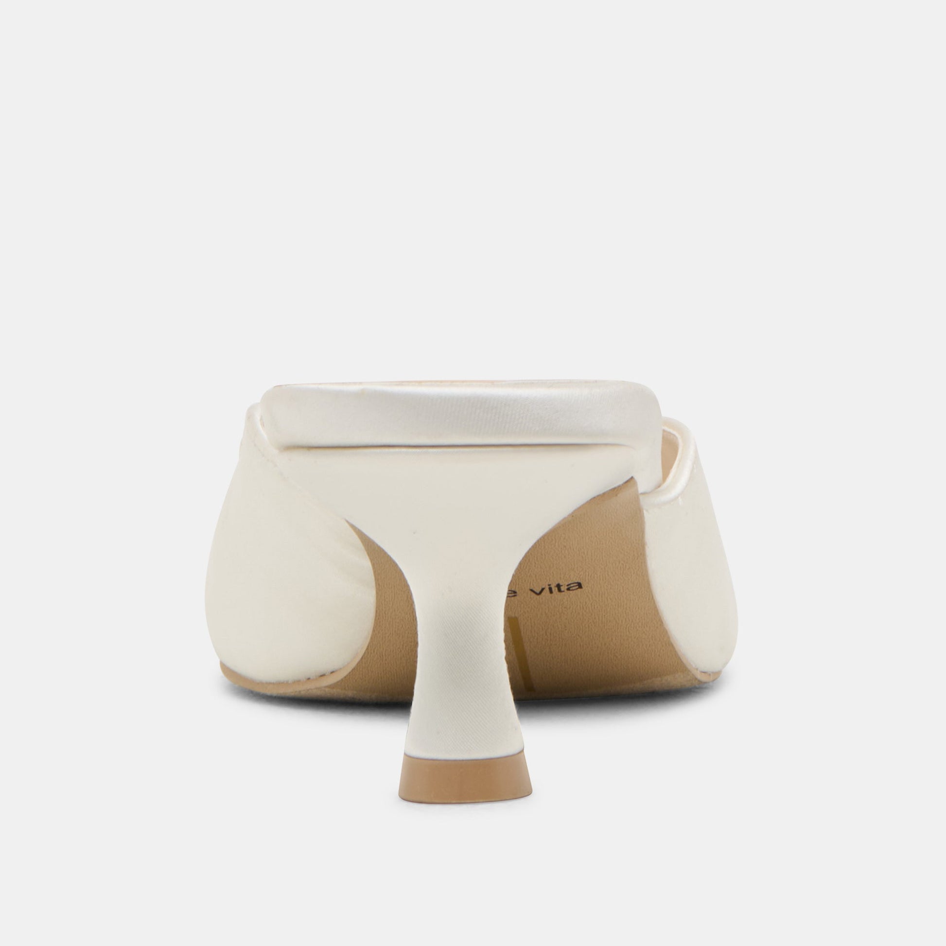 Cleo Off White Satin Heels - Dolce Vita