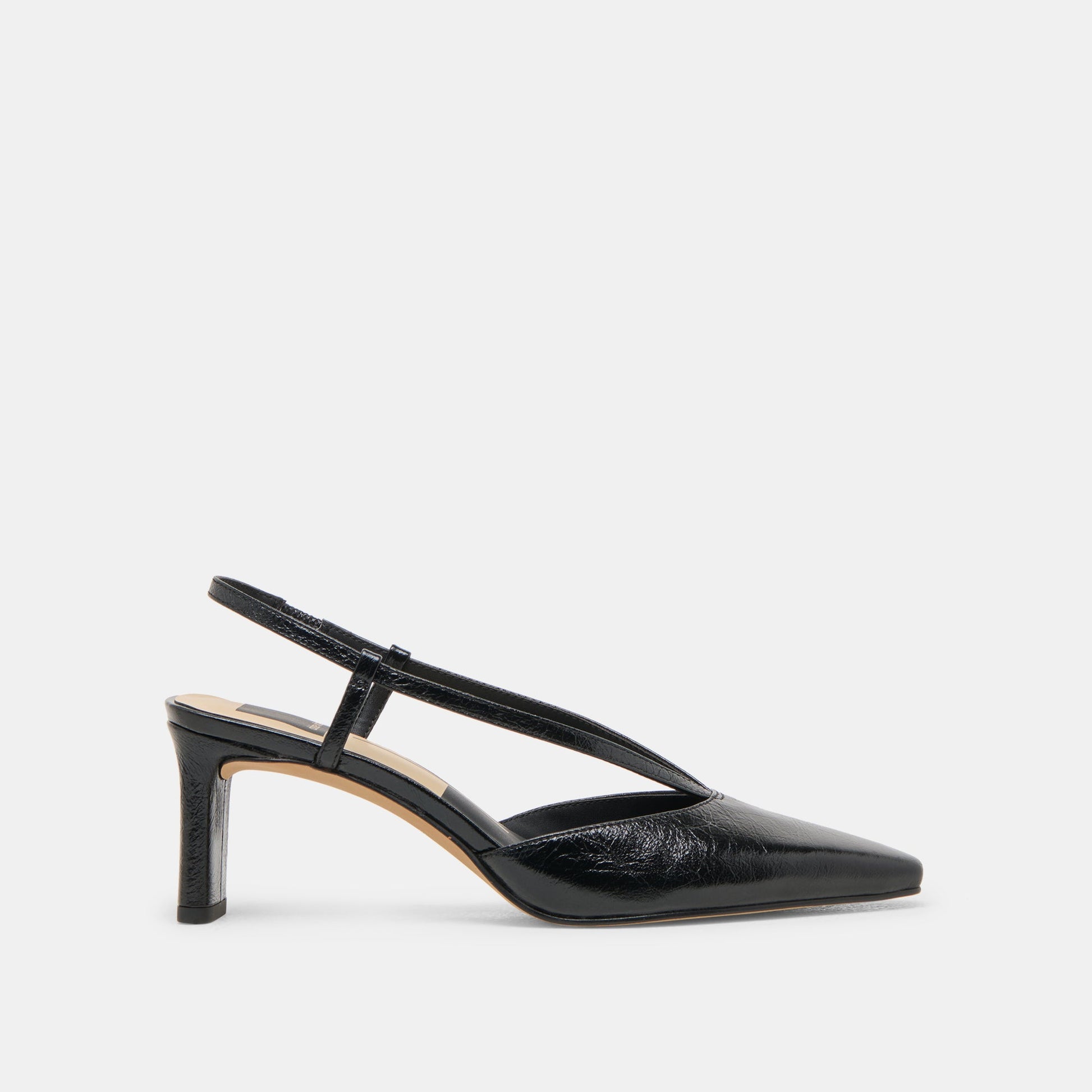 Ginay Black Leather Heels - Dolce Vita