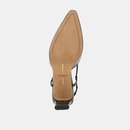 Ginay Black Leather Heels - Dolce Vita