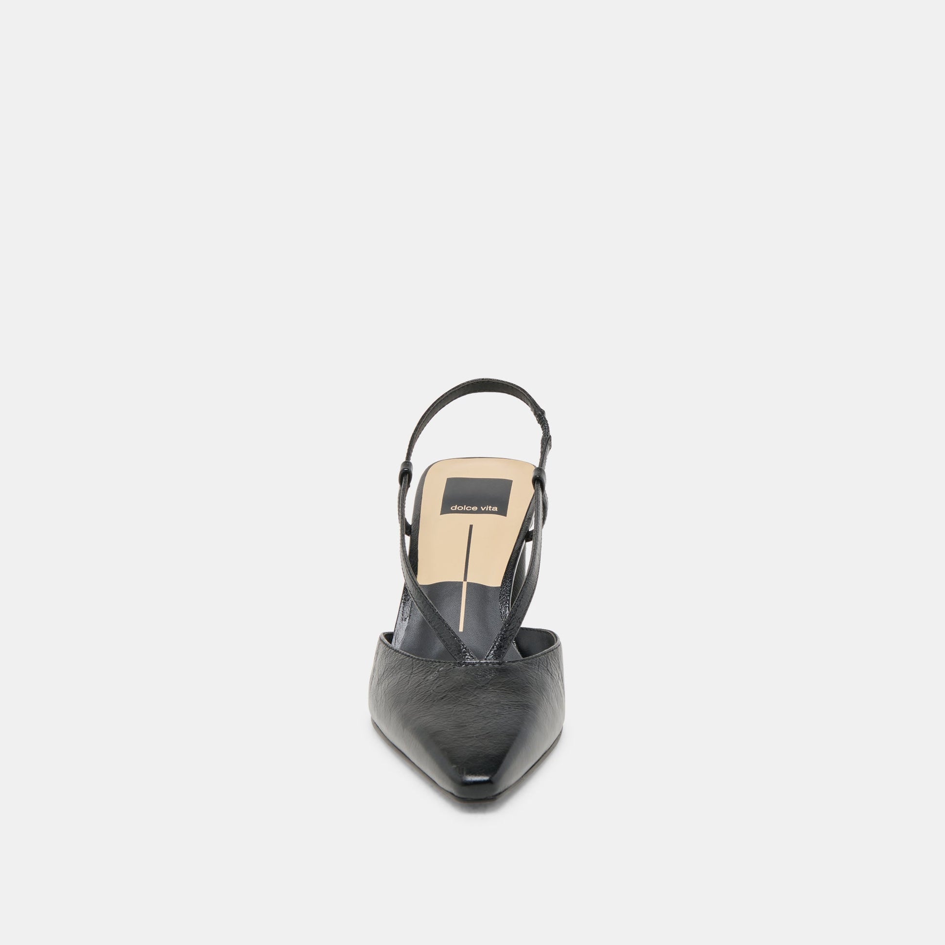 Ginay Black Leather Heels - Dolce Vita