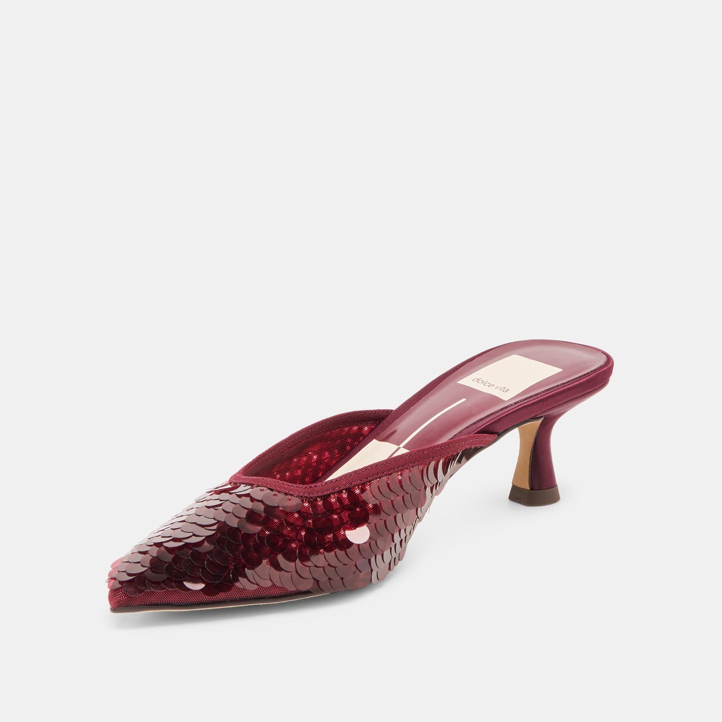 Cleo Cranberry Sequin Heels - Dolce Vita