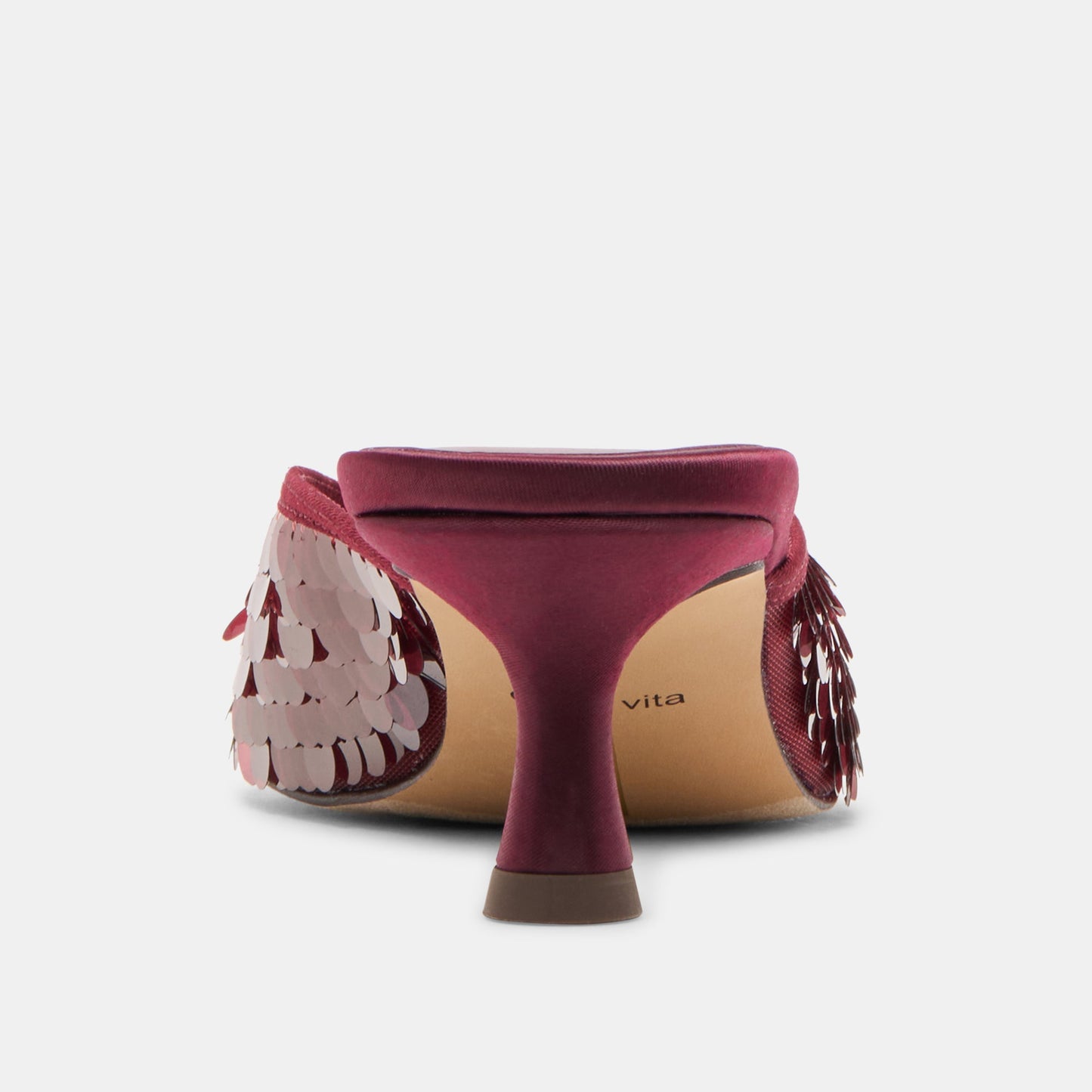 Cleo Cranberry Sequin Heels - Dolce Vita
