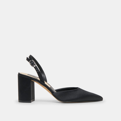 Carel Onyx Satin High Heels - Dolce Vita