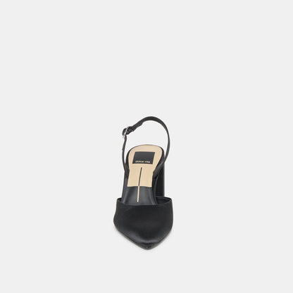Carel Onyx Satin High Heels - Dolce Vita