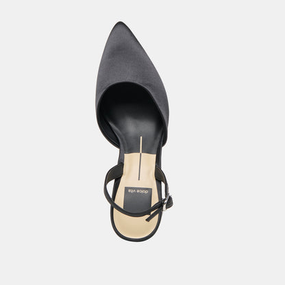 Carel Onyx Satin High Heels - Dolce Vita