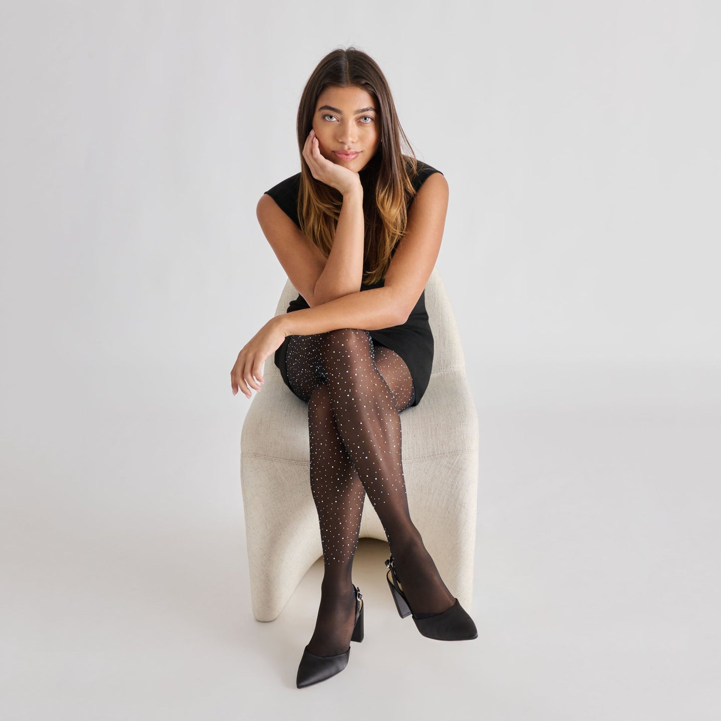Carel Onyx Satin High Heels - Dolce Vita