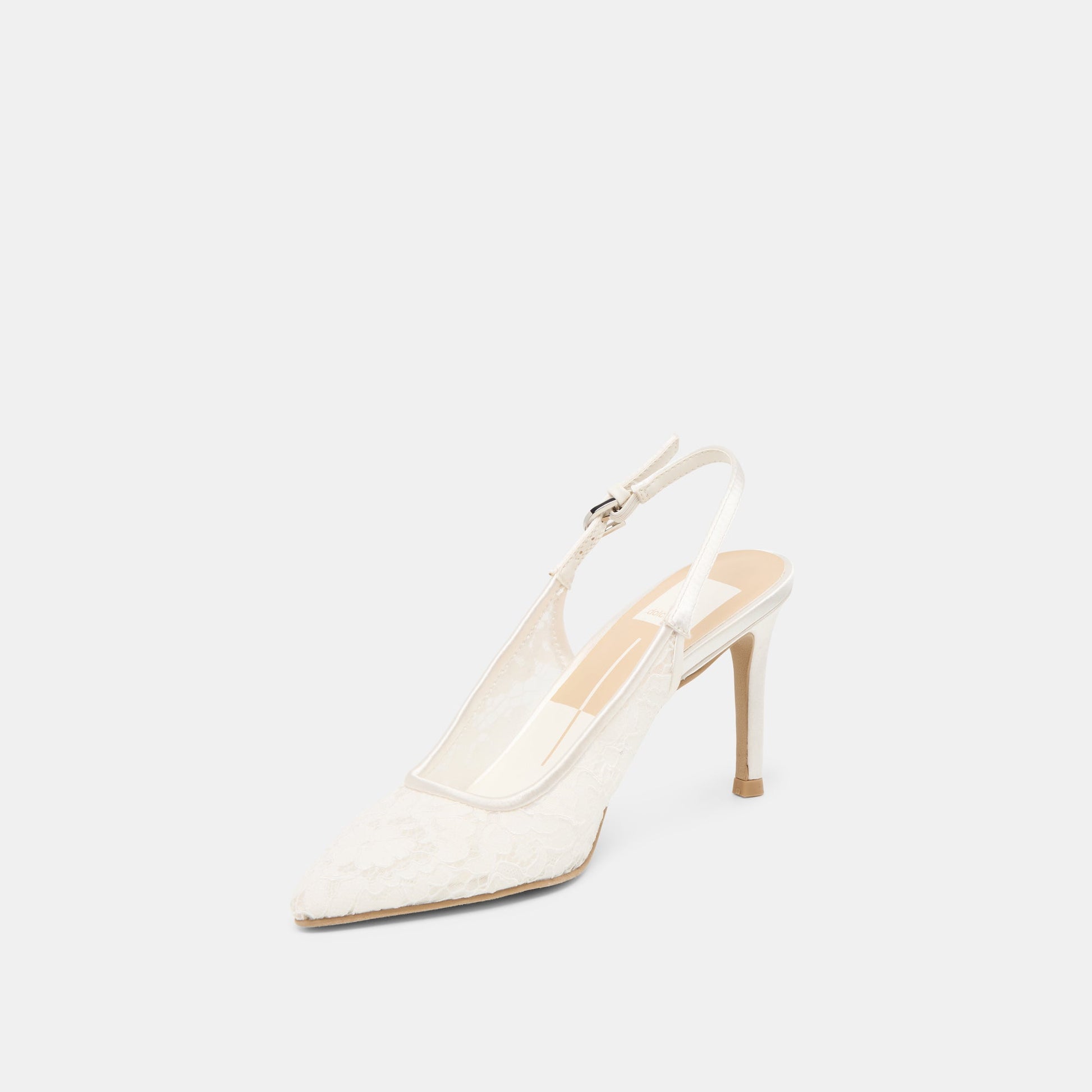 Yami True White Lace Heels - Dolce Vita