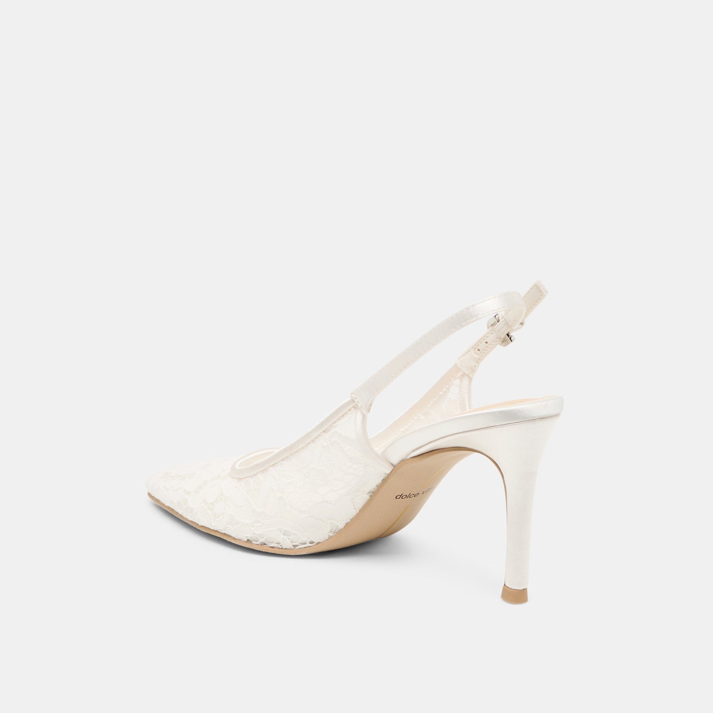Yami True White Lace Heels - Dolce Vita
