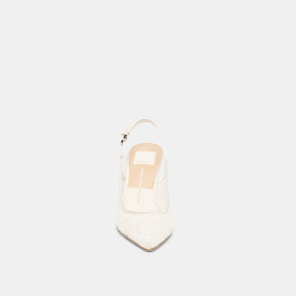 Yami True White Lace Heels - Dolce Vita