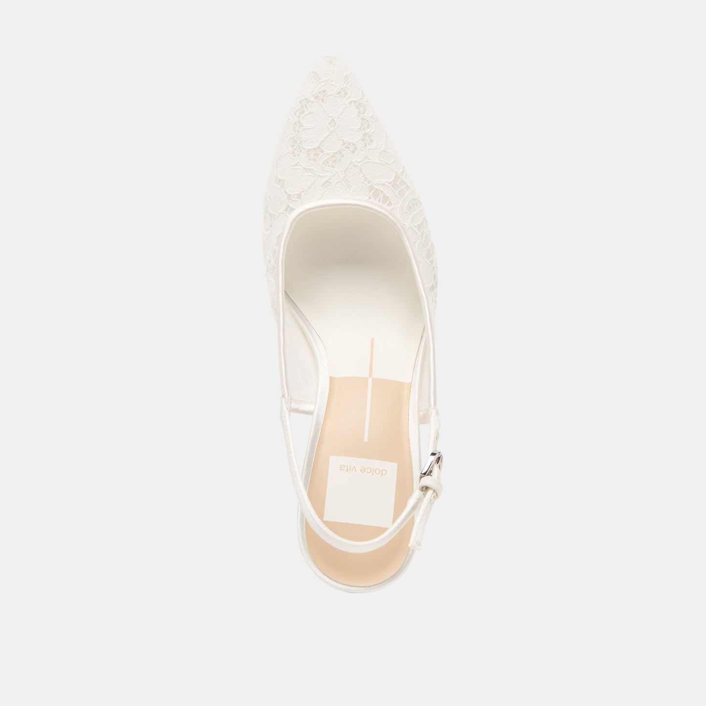 Yami True White Lace Heels - Dolce Vita