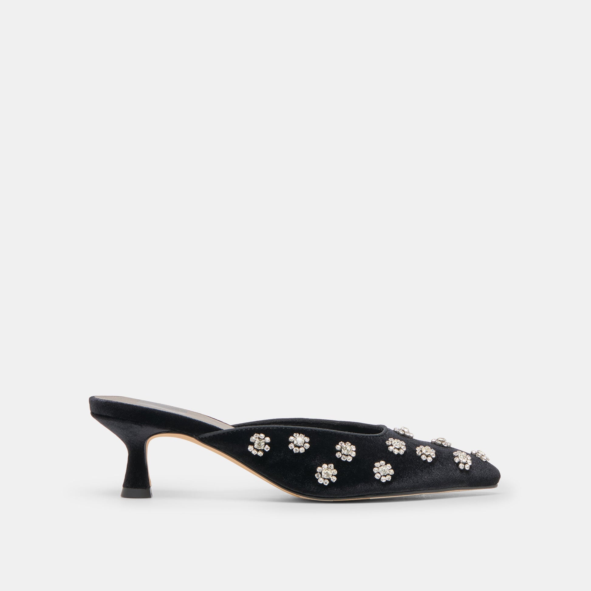 Clara Nero Velvet Heels - Dolce Vita