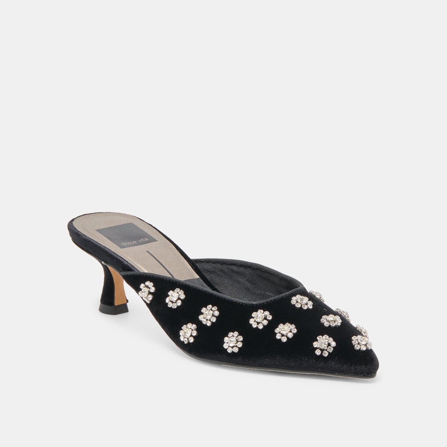 Clara Nero Velvet Heels - Dolce Vita