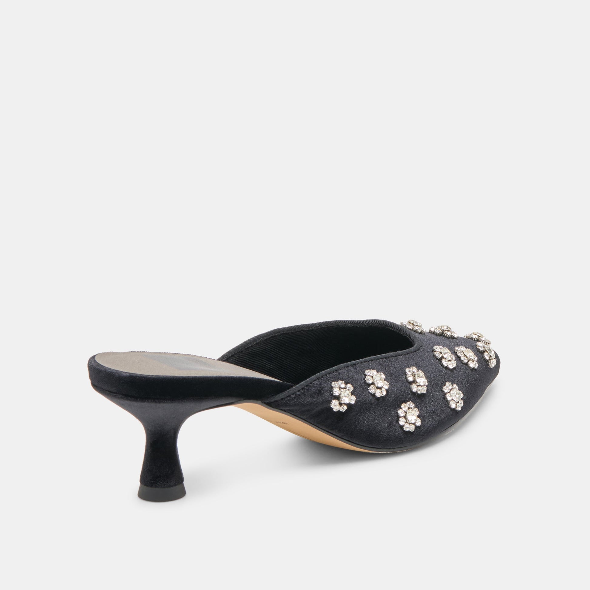 Clara Nero Velvet Heels - Dolce Vita