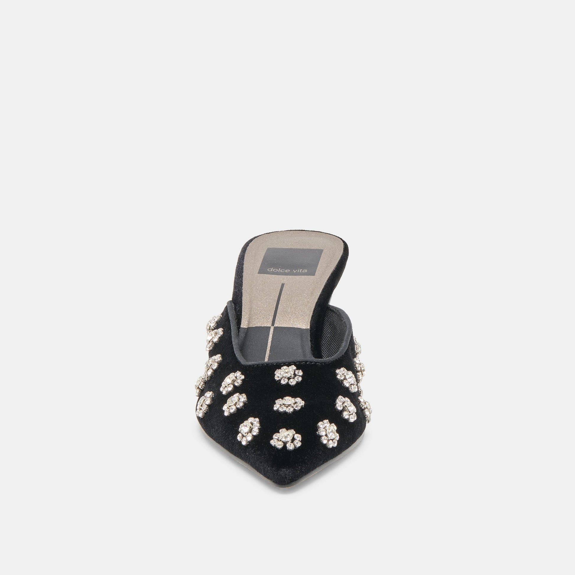 Clara Nero Velvet Heels - Dolce Vita