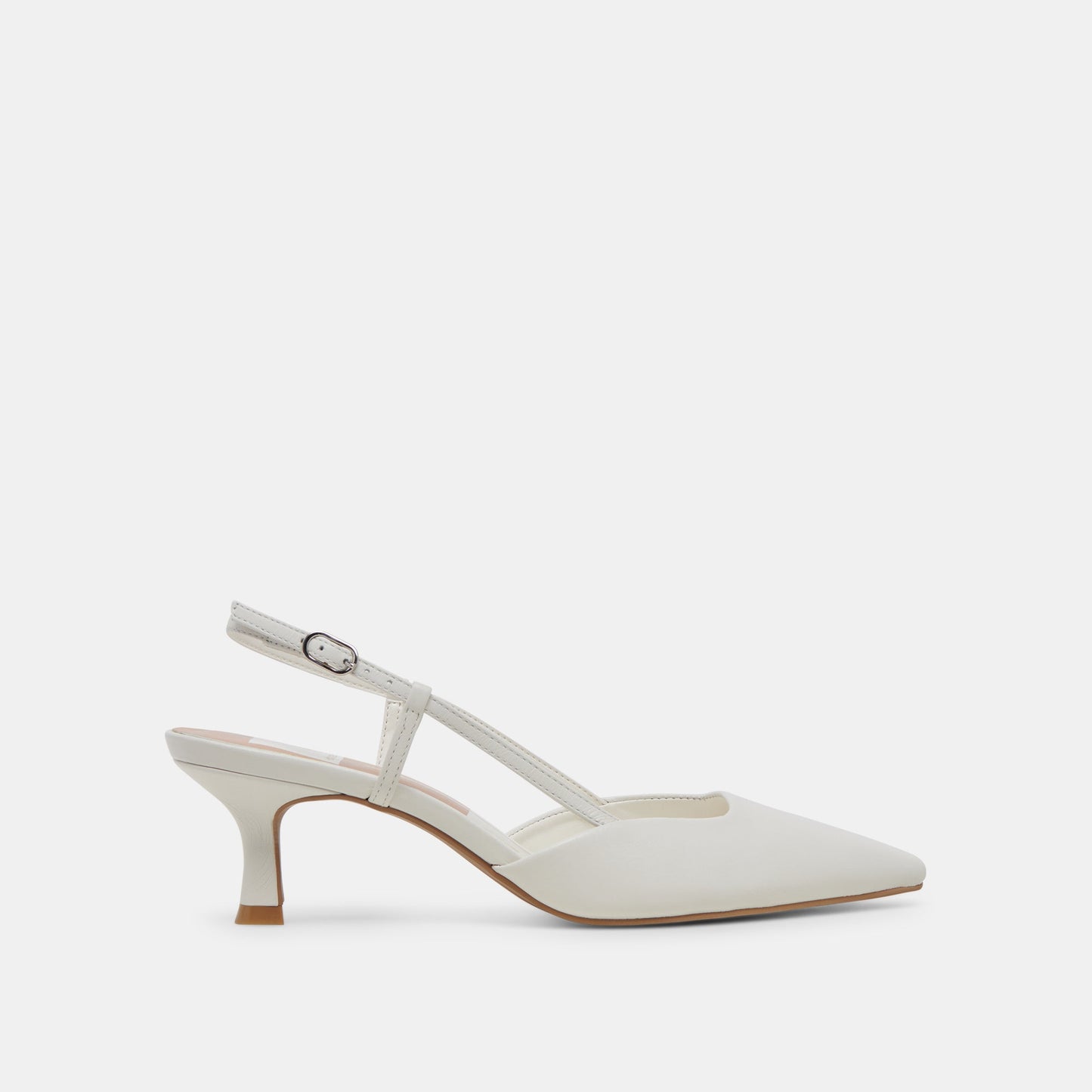 Odela White Leather Heels - Dolce Vita