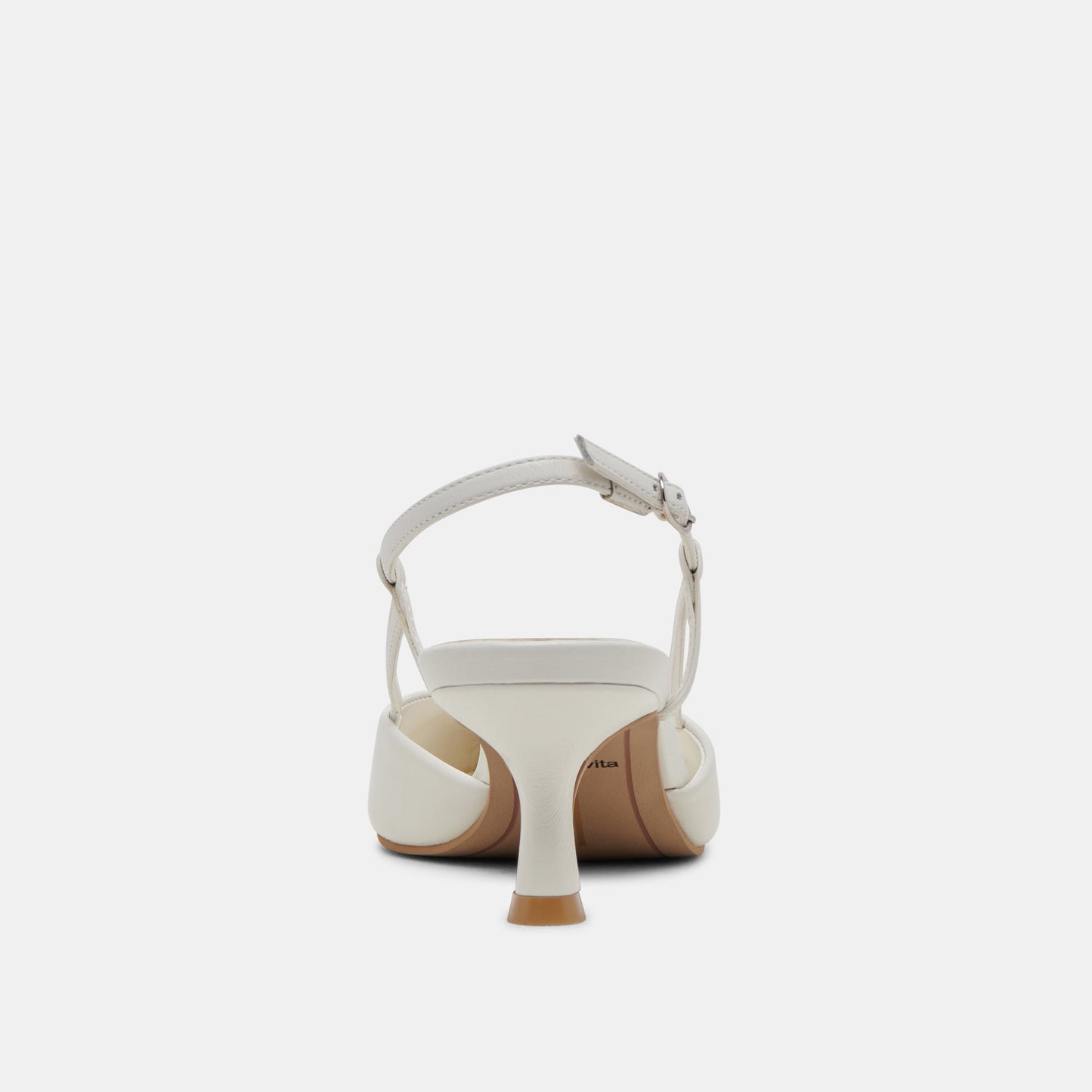 Odela White Leather Heels - Dolce Vita