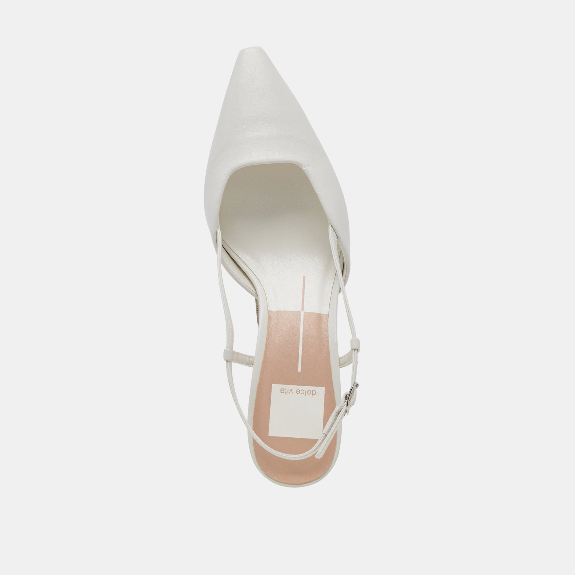 Odela White Leather Heels - Dolce Vita