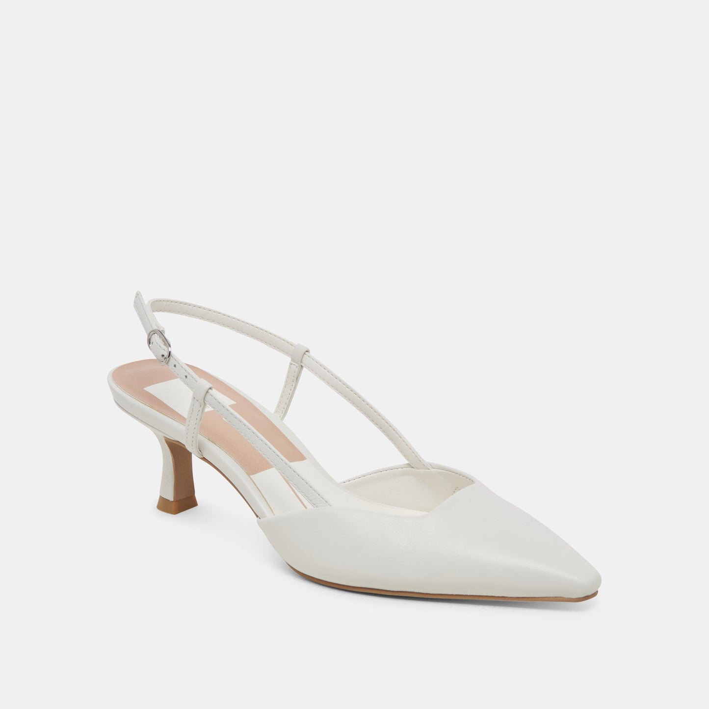 Odela White Leather Heels - Dolce Vita
