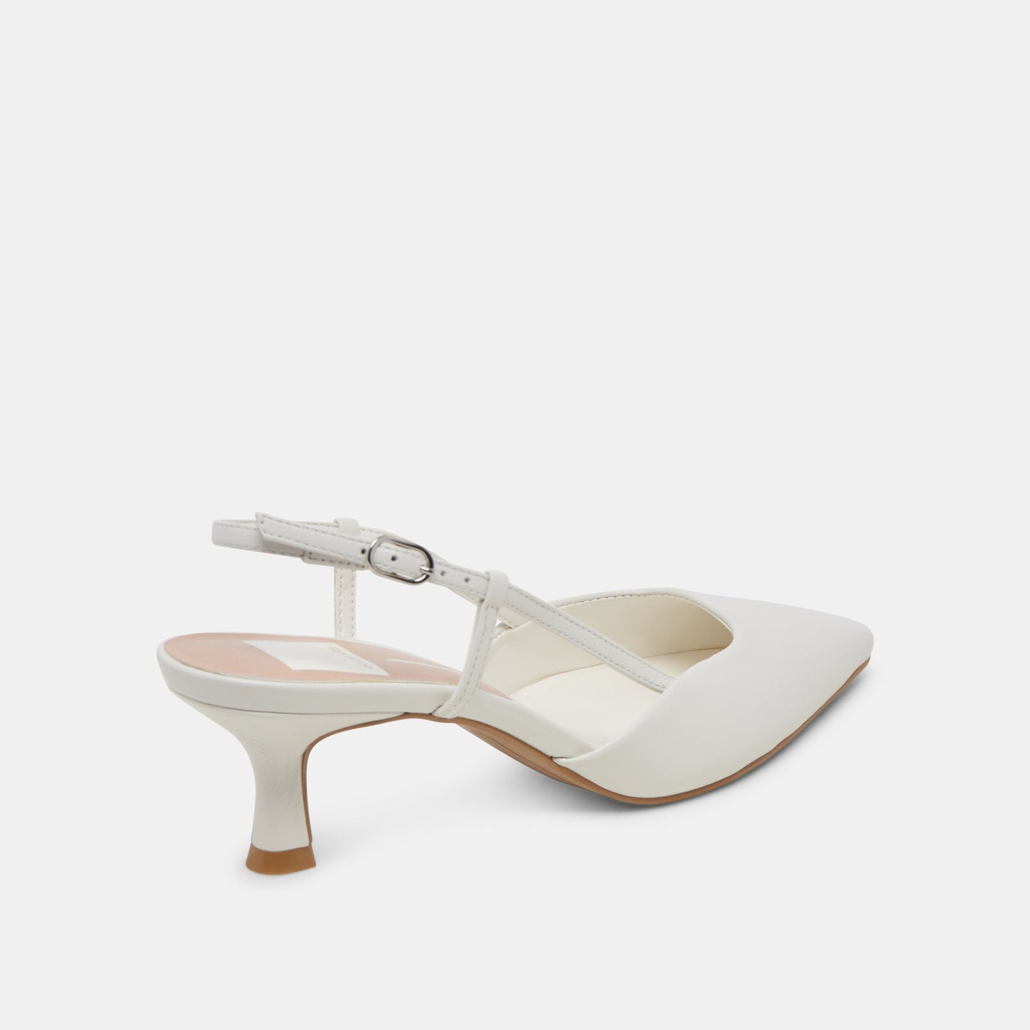 Odela White Leather Heels - Dolce Vita