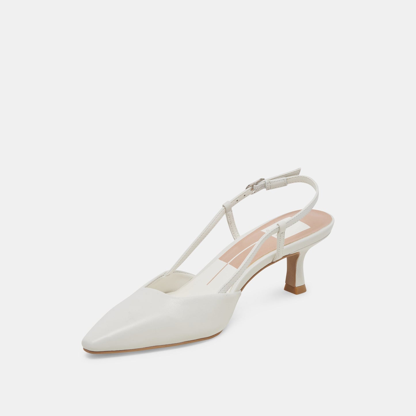 Odela White Leather Heels - Dolce Vita