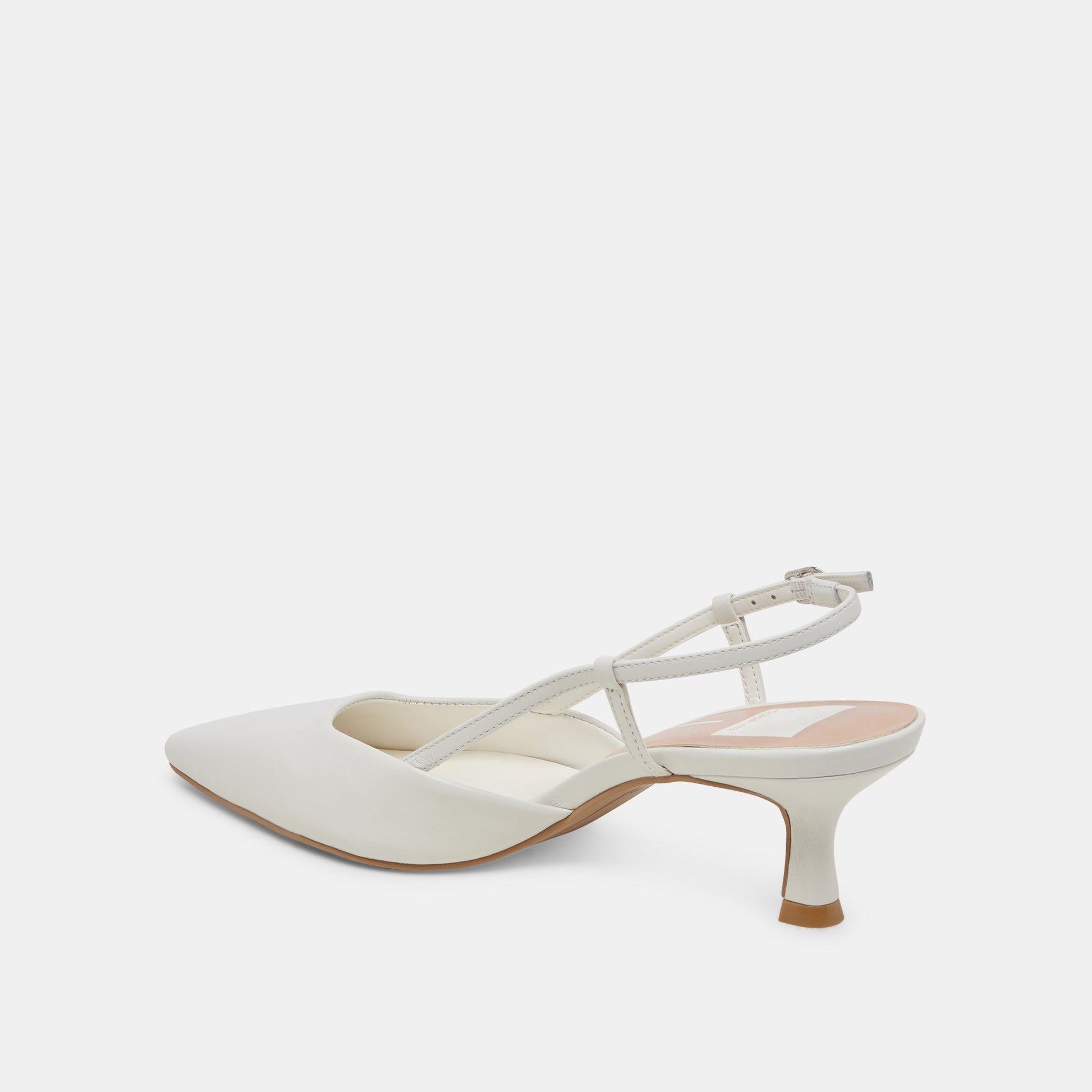 Odela White Leather Heels - Dolce Vita