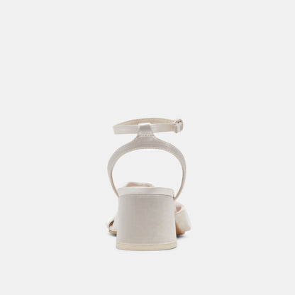 Brenna Ivory Satin Heels - Dolce Vita