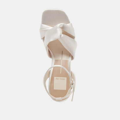 Brenna Ivory Satin Heels - Dolce Vita