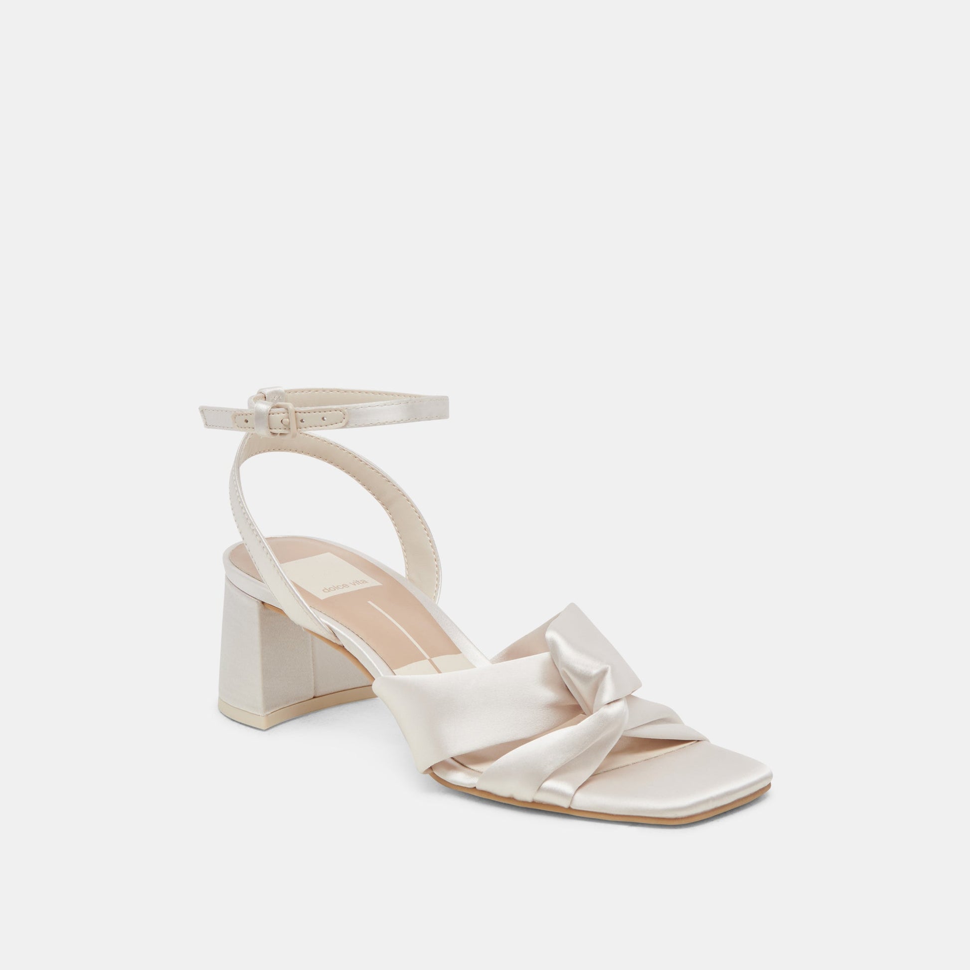 Brenna Ivory Satin Heels - Dolce Vita