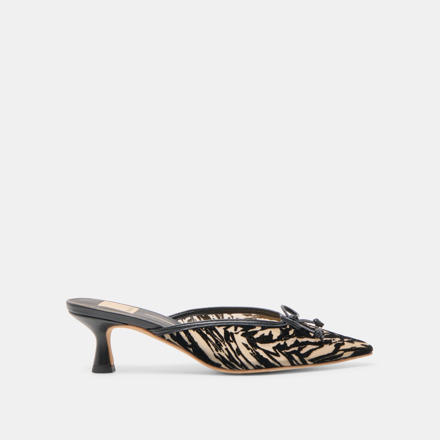 Cleo Zebra Velvet Mesh Heels - Dolce Vita